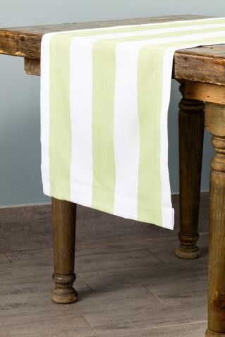 Specialty Apple Cabana Stripe table runner